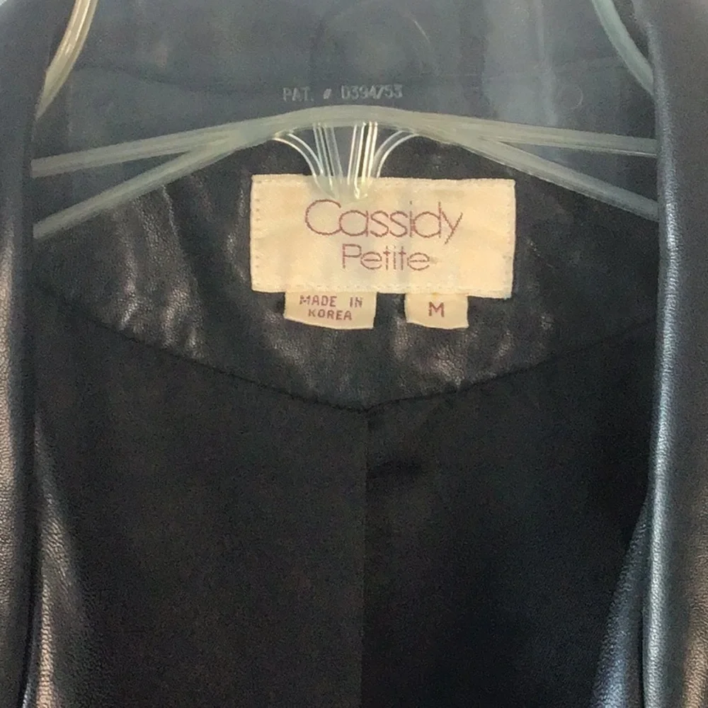Cassidy Vintage 1980’s Leather Tapered Trench Coat